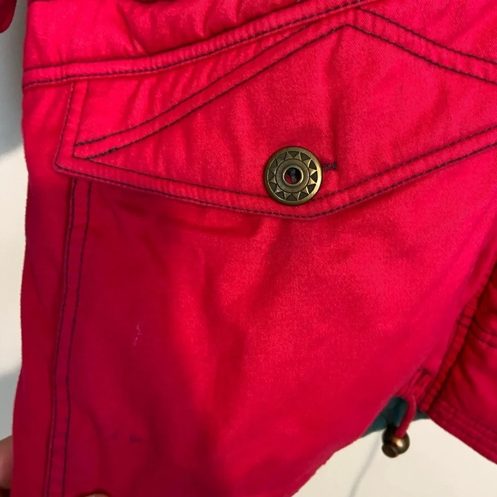 Vintage Boho Dash Pink Quilted Parka Jacket